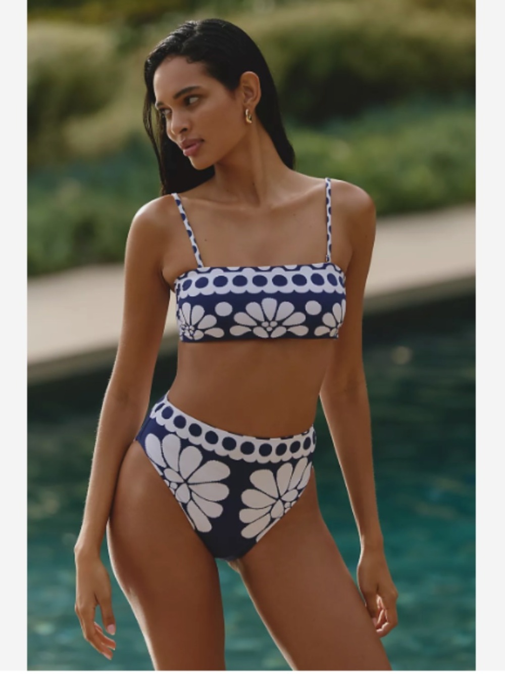 NWT ANTHROPOLOGIE FARM RIO PALERMO HIGH-RISE FULL-COVERAGE BIKINI BOTTOMS